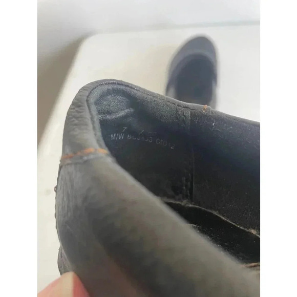 Women's BOC Black Leather Clogs Size 7 GUC! - Picture 7 of 8